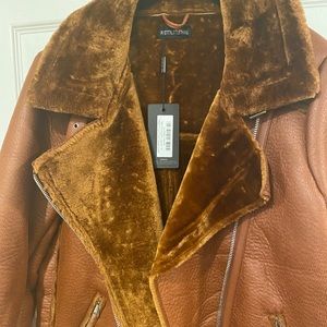 Pretty Little Thing PU Aviator Jacket